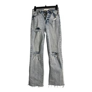 Hidden Los Angeles Jeans 24 Distressed Button Fly Acid Wash Grunge Destroyed